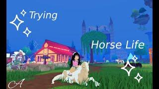 Horse Life /ROBLOX/ Trying "Horse Life" game for the first time!^^