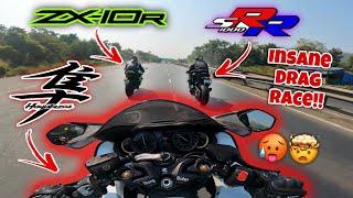 Hayabusa 2023 Vs Zx10r Vs Bmw S1000rr Drag Race|Ye Nahi Socha Tha|