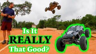 50 MPH Monster! RLAARLO Omni Terminator Mini 1:10 Brushless RC Truck Review