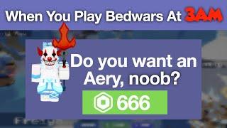 What Happens If You Play ROBLOX BEDWARS AT 3AM (SCARY)