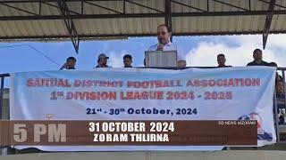 DD News Mizoram - Zoram Thlirna | 31 October 2024 | 5 PM