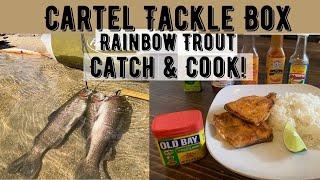 Cartel Tackle Box is back and it helped us catch some trout for a Catch & Cook!