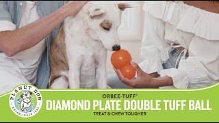 Orbee-Tuff Diamond Plate Double Tuff Treat-Dispensing Dog Toy | Planet Dog