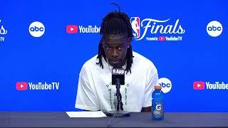 Boston Celtics' Jrue Holiday Postgame Interview Game 4 vs. Dallas Mavericks - NBA Finals