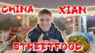 STREET FOOD IN XIAN! This Night Market has the best Food close to a Sport University