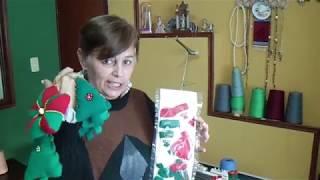 DORA TEJEDORA - LECCION NUMERO 27 - TEJIDO A MAQUINA - TUTORIAL-ARBOL NAVIDAD 1