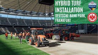 Hybrid Turf Installation at Deutsche Bank Park, Frankfurt for #NFLFrankfurtGames