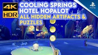 Astro's Playroom Cooling Springs Hotel Hopalot - All Hidden Artifacts and Puzzle Pieces (PS5)