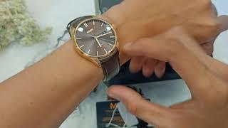 Mido Belluna Sunray Brown Dial Brown Leather