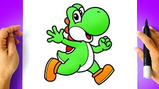 How to DRAW YOSHI - Super Mario