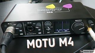 MOTU M4 Unbox and Workout