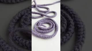 Шнур гусеничка крючком. Ирландское кружево из толстой пряжи #ирландскоекружево #фриформ #youtube
