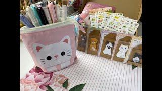 #shorts Amazon cute finds | unboxing  | Pink cat pencil pouch, Cat pencils, cat stickers