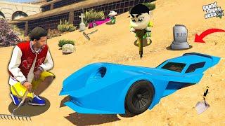 GTA 5: SHINCHAN AND FRANKLIN Found SECRET BURIED BATMOBILE SUPERCAR in GTA 5! (GTA 5 mods)