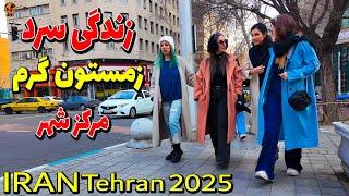 IRAN Tehran 2025 Winter - Tehran Downtown Walking Tour 4K