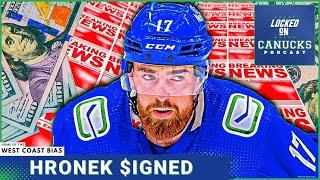 Hronek Extended: Canucks sign Quinn's Partner for 8 Years