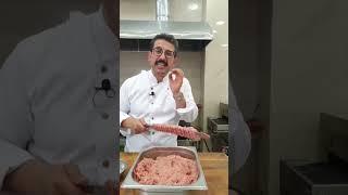آموزش کباب کوبیده رستورانی خوشمزه با نکات طلایی ترکیب مواد و سیخ گرفتن کباب کوبیده how to make kebab