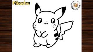 Cute Pokemon Drawing Tutorial | How to Draw Pikachu Easy | Arshaka Cute Drawing