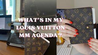 LOUIS VUITTON MM AGENDA | FLIP-THROUGH | WHATS IN MY PLANNER | AGENDA SET UP 