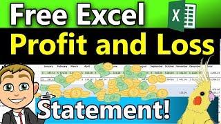 How To Track Business Expenses and Income in Excel! (Free Excel Profit and Loss Statement)