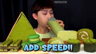 Bonggil Asmr Green Tea Dessert Tiramisu Chocolate | add speed.