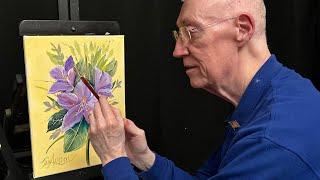 Oil Painting Lesson. How to paint A Rhododendron