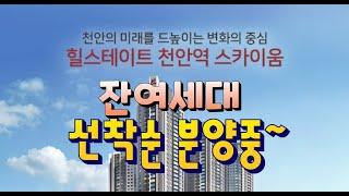 천안역 힐스테이트 스카이움 잔여세대 선착순 분양,역세권,초고층 주상복합