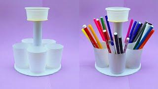 DIY Desk Organizer Making Ideas | Handmade Easy Pencil Holder Making At Home | Homemade Crafts