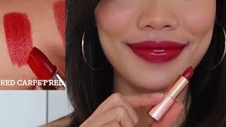 Swatch và review | TOP 4 SON ĐẸP VÀ BÁN CHẠY NHẤT |  Chartlotte Tilbury Iconic Mini Lip Wardrobe