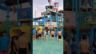 Masti in water park ️ Gurugarm | #shorts #waterpark #youtubeshorts #fun