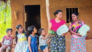 Making pure coconut oil at home I made special Ash Gourd pastry cutlets.Village kitchen recipe