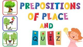Prepositions Of Place And Quiz For Kids | ESL Games | 4K