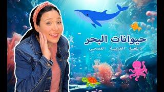 حيوانات البحر للاطفال باللغة العربية - Sea Animals in Arabic For Kids & Toddlers