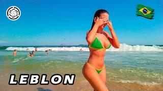  Leblon Beach in  Rio de Janeiro, Brazil 【 4K UHD 】