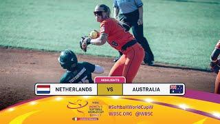 Highlights | Game 7 Netherlands vs Australia| 2024 WBSC Women’s Softball World Cup - Finals