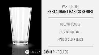 Libbey 1639HT 16-oz Pint Glass / Mixing Glass - DuraTuff Treated