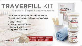 Quickly Fill & Repair Holes in Travertine with the Traverfill Kit