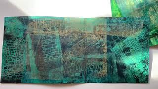 Emerald Green/Shimmer Texture Papers-Whole Batch Ephemera