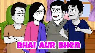 Bhai aur bhen # sharumkisketchbook#haji dilbar cartoon