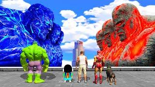 GTA 5 | GTA5 SHINCHAN & FRANKLIN DRAWS 3 HEADED ICE GOD TO FIGHT THE 3 HEADED LAVA GOD IN GTA 5