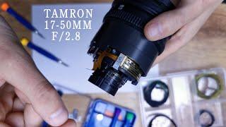 Ремонт объектива Tamron 17-50mm f/2.8. Люфт кольца фокусировки. Лечим старым добрым советским что..?