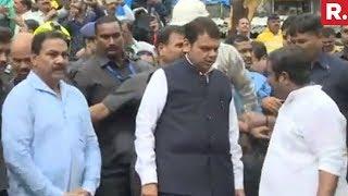 Maharashtra CM Devendra Fadnavis Reaches Crash Site, Ghatkopar | Mumbai Plane Crash