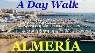 SPAIN: ALMERIA. A beautiful city on the southeast coast of Spain. A day walk in the streets.