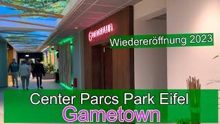 Gametown im  Market Dome - Wiedereröffnung Center Parcs Park Eifel