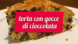 Torta con gocce di cioccolata