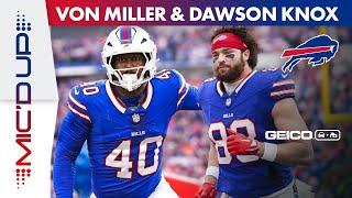 Von Miller and Dawson Knox Mic'd Up for Bills Huge Wildcard Win! | Buffalo Bills