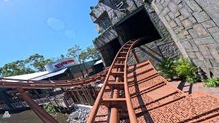 Jungle Rush - Onride - Dreamworld (Australia) - Vekoma - Switchback Coaster - (Train starts forward)