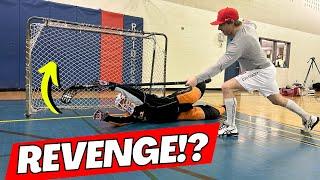 PAVEL BARBER VS. KANE VAN GATE | "Floorball Shootout Round 2"