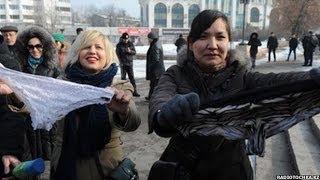 Why did lace underwear ban spark protests in Kazakhstan? BBC News