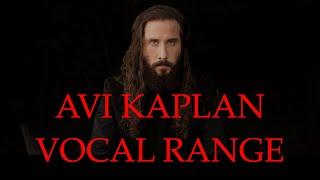 Avi Kaplan 2021 Vocal Range (E1-Eb5)